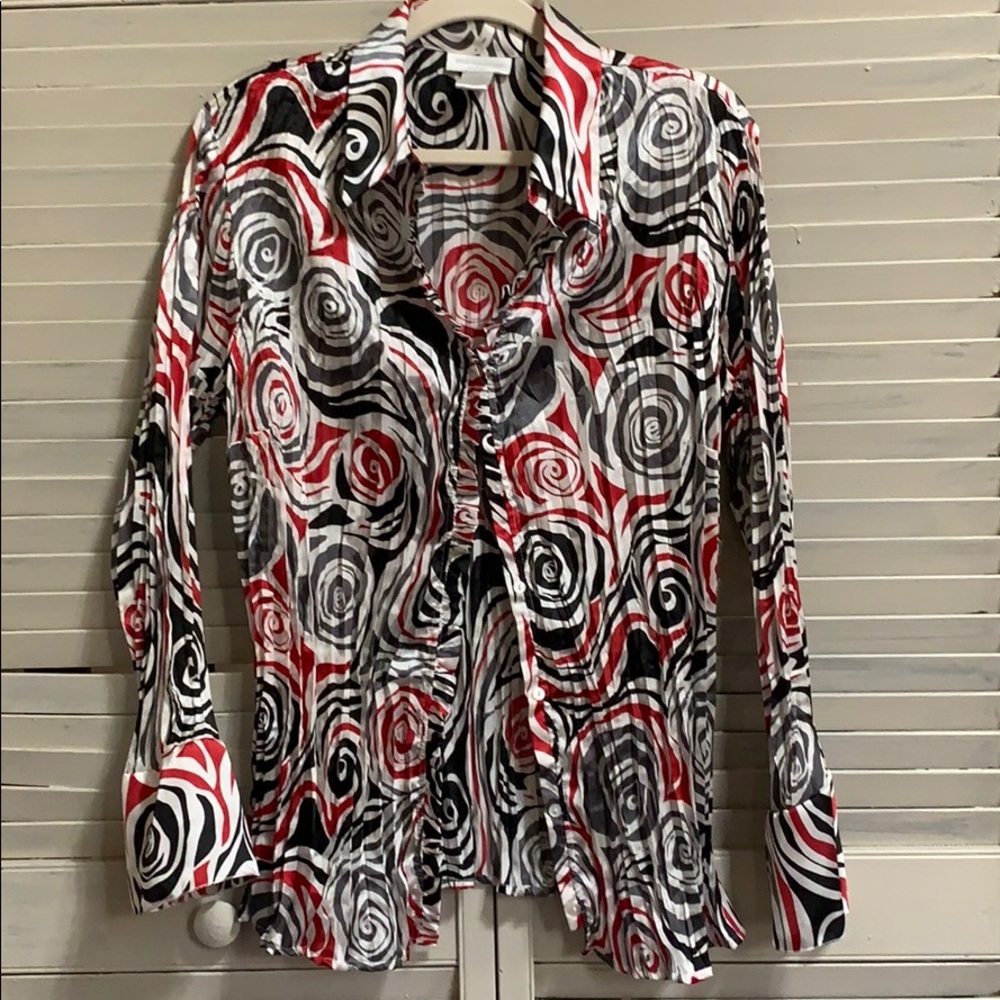 ✨CLEARANCE✨  Worthington Woman Ruffled Button Down Blouse